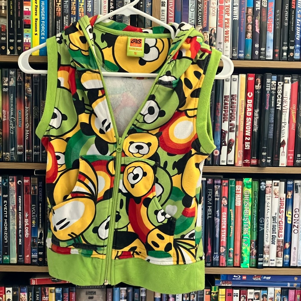 Colorful Bear Print Vest